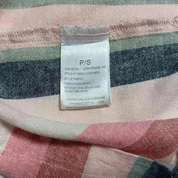 Charlie B Linen blend sleeveless Mini dress. Ladies  size S - Picture 6 of 7